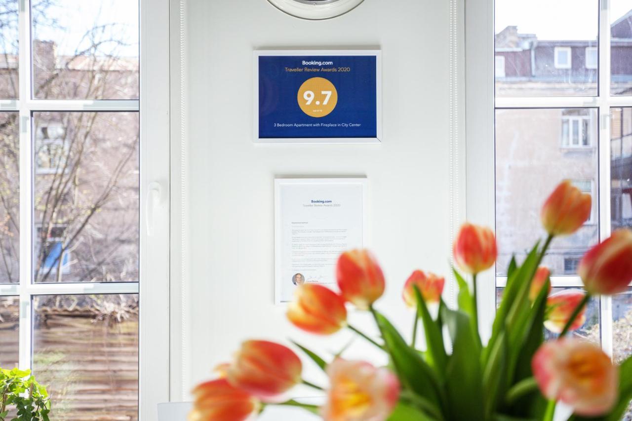 3 Bedroom Apartment 24H Self Check In, Free Parking, Ac, Fireplace VNO Exterior photo